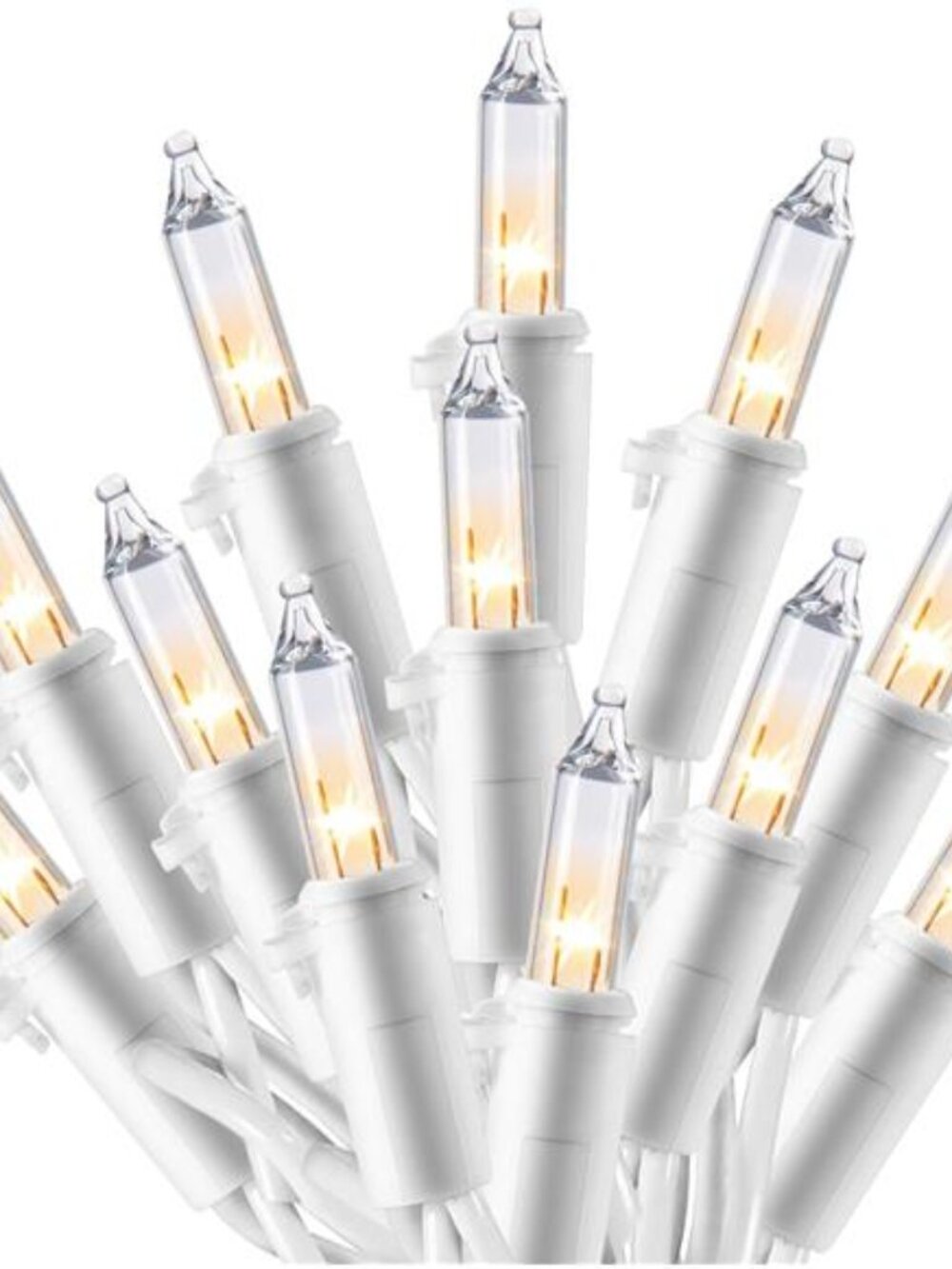 Christmas String Lights Indoor Outdoor 100 LED Warm White Fairy Lights 21FT Deco